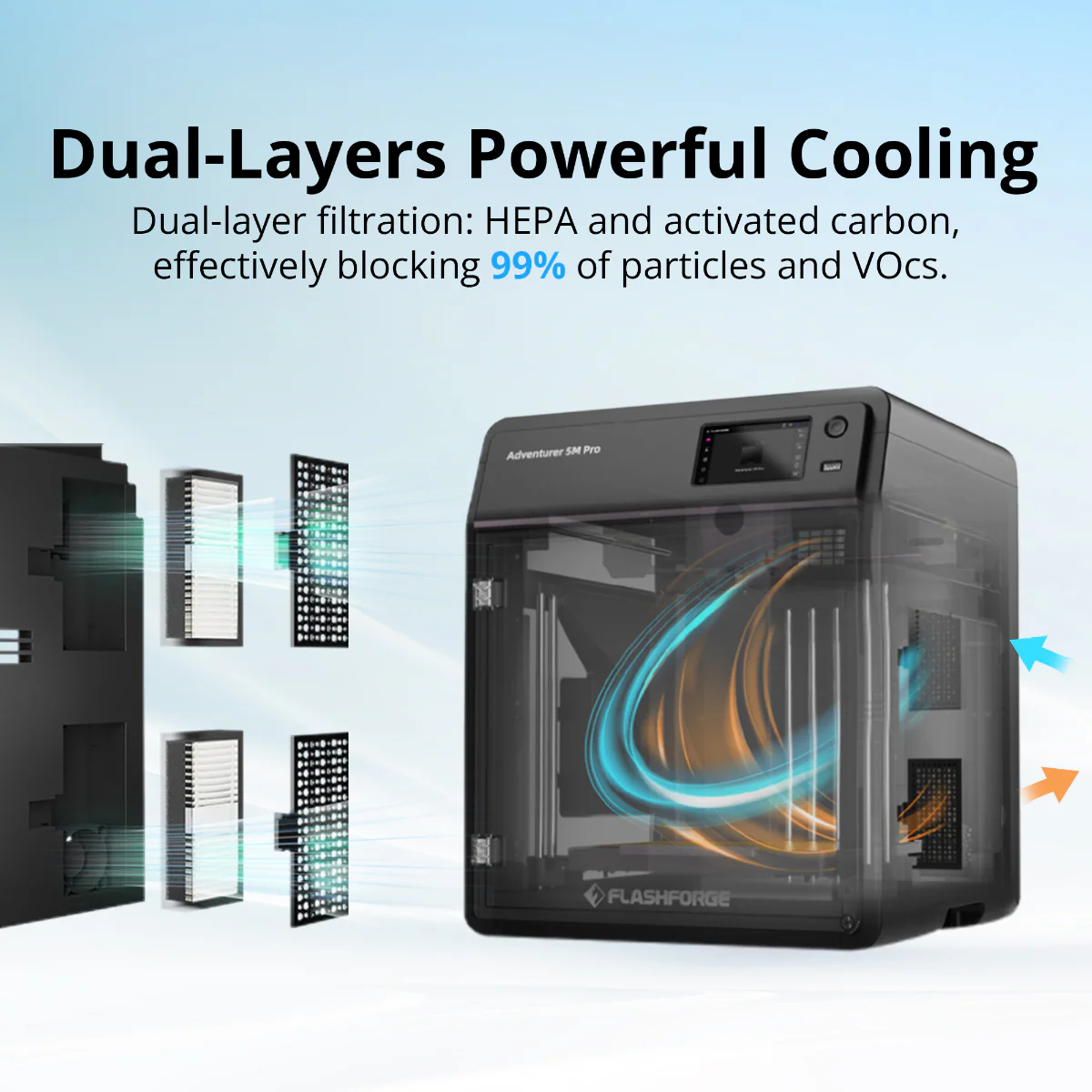 Flashforge Adventurer 5M Pro 3D Printer, Enclosed CoXY Metal Structure, Safe for Home Use - Image 4