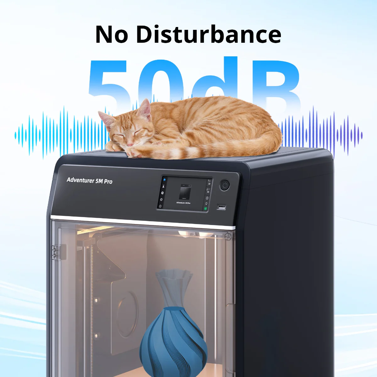 Flashforge Adventurer 5M Pro 3D Printer, Enclosed CoXY Metal Structure, Safe for Home Use - Image 9