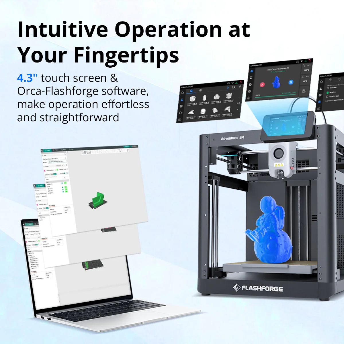 Flashforge Adventurer 5M 3D Printer, 600mm/s High Speed, Beginner-friendly - Image 7