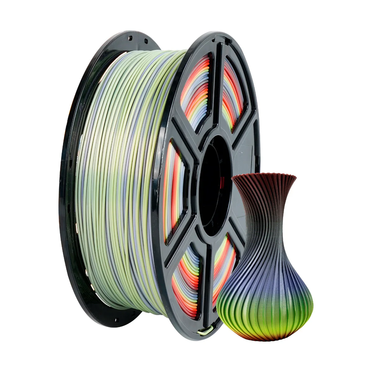 Flashforge PLA Silk+ Rainbow Filament - Image 5