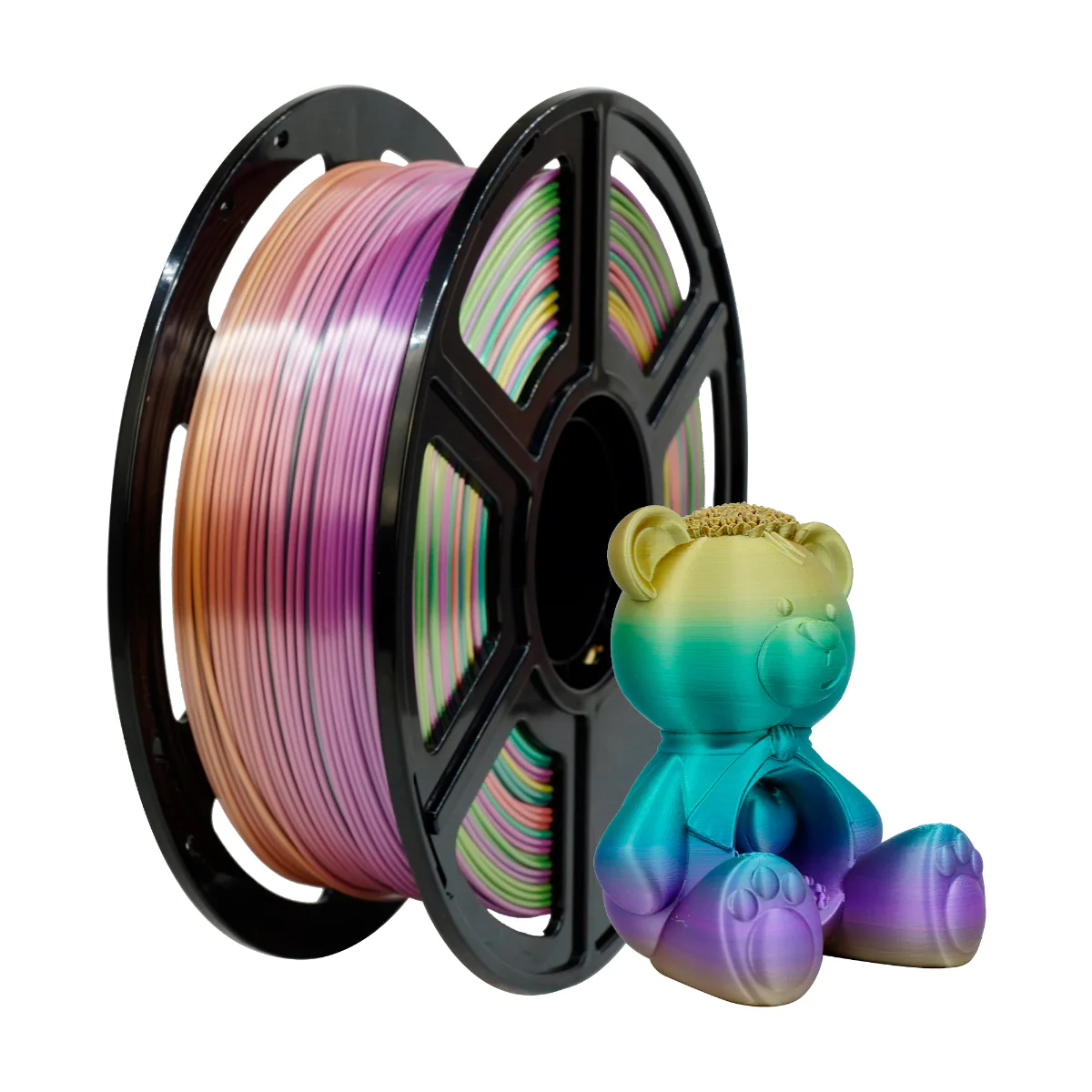 Flashforge PLA Silk+ Rainbow Filament - Image 6
